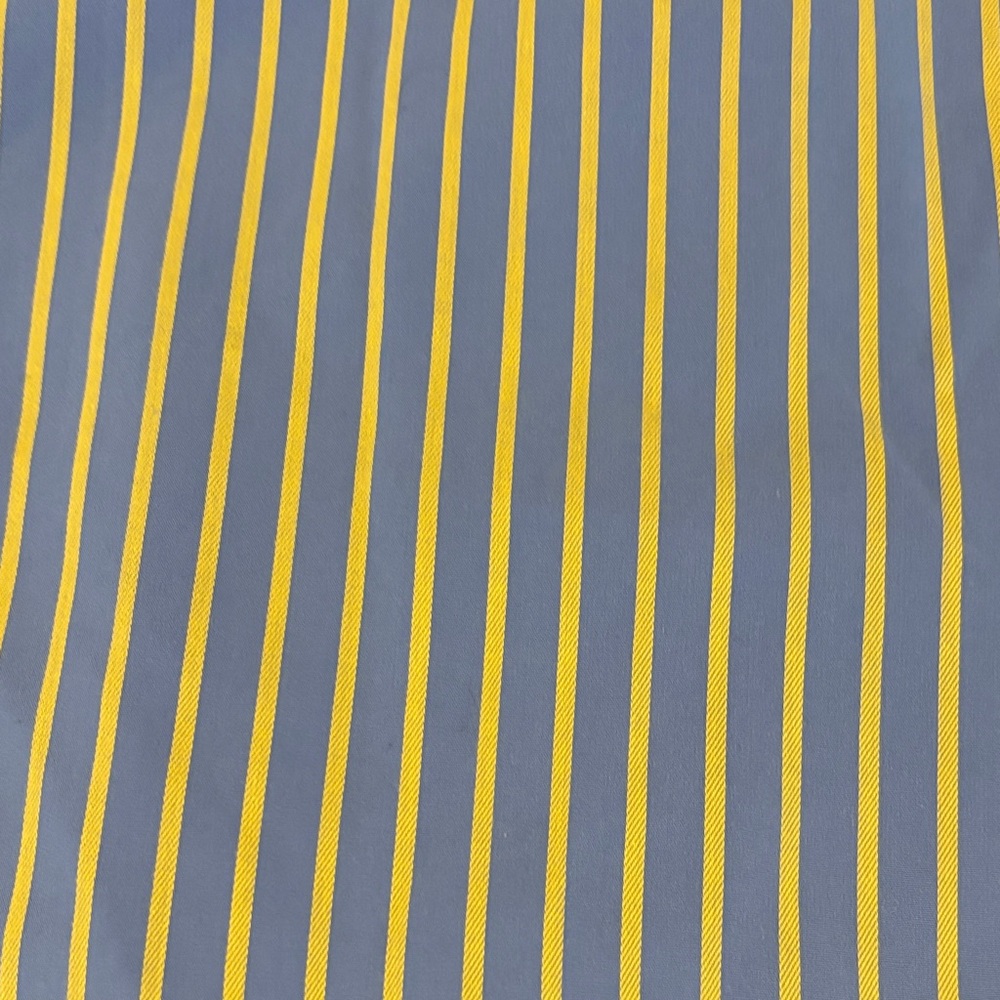 Paul Fredrick Blue and White Striped Dress Shirt - Picture 4 of 4